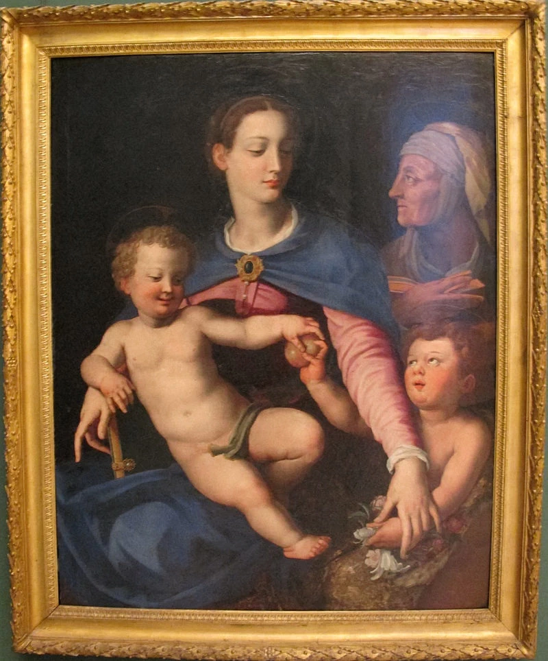  58-Madonna col Bambino e Giovannino e Elisabetta-Museo di Capodimonte, Napoli